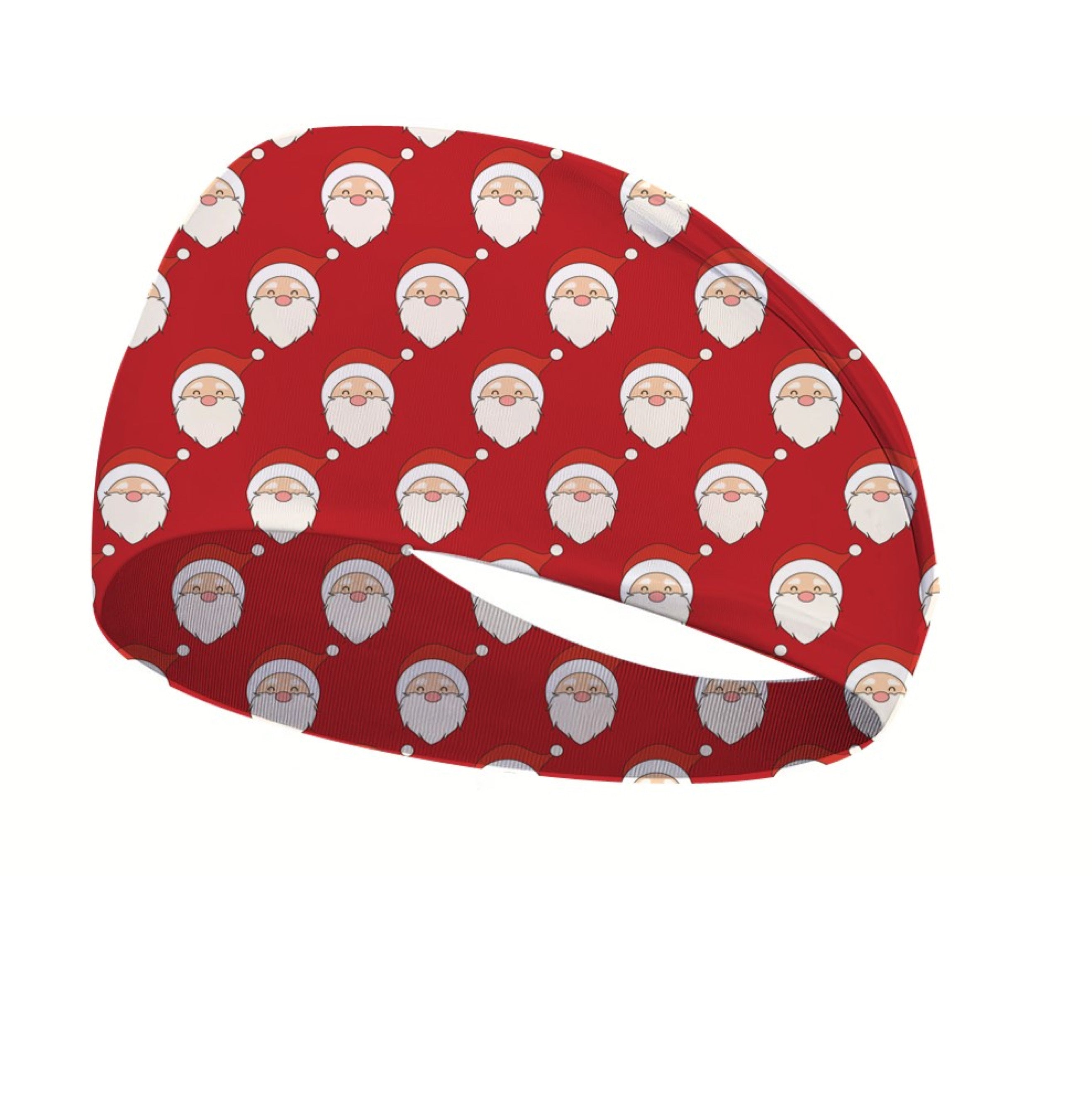 Christmas Santa Faces Active Running Headband