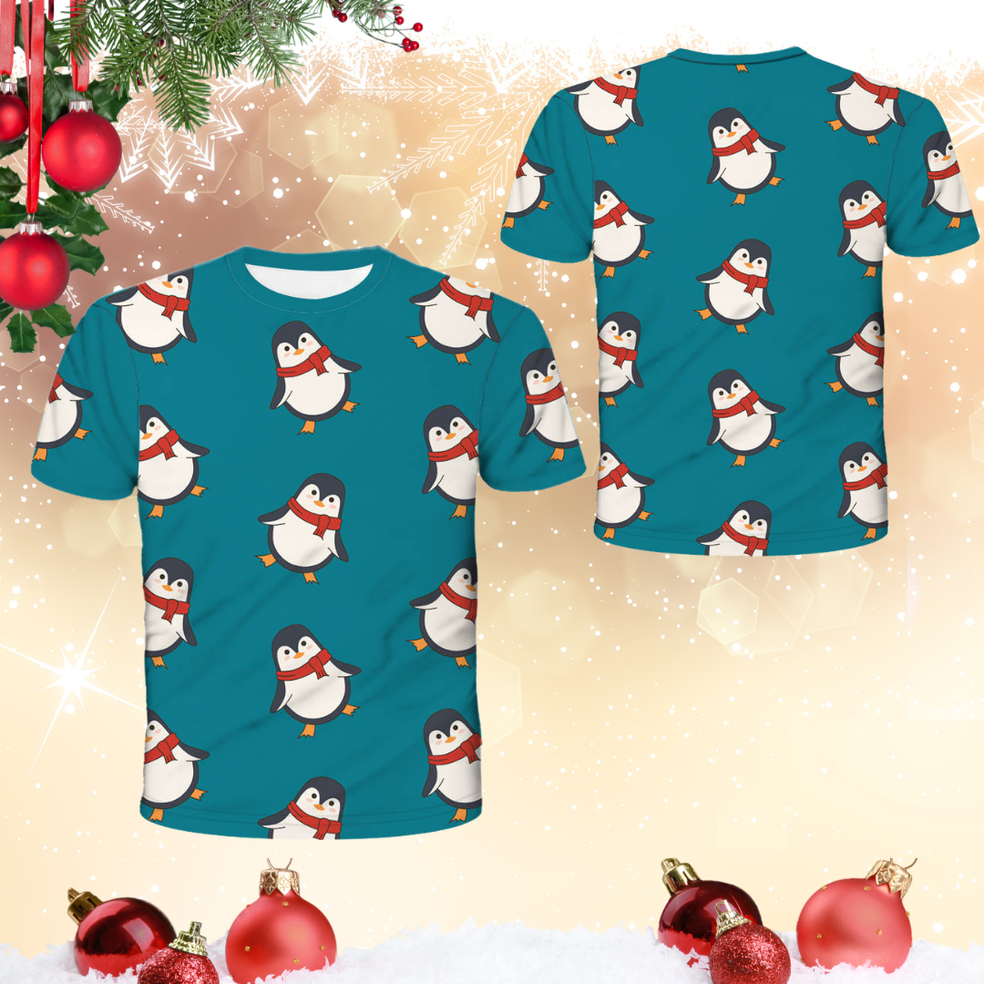 Penguin Christmas Technical T-Shirt - Unisex