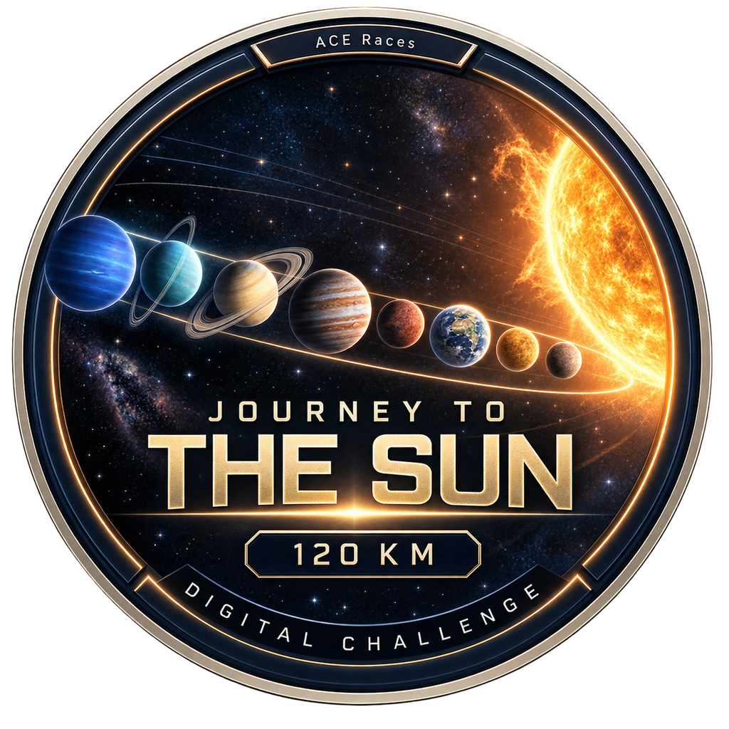 Journey to the Sun — 120KM Digital Challenge approved digital badge