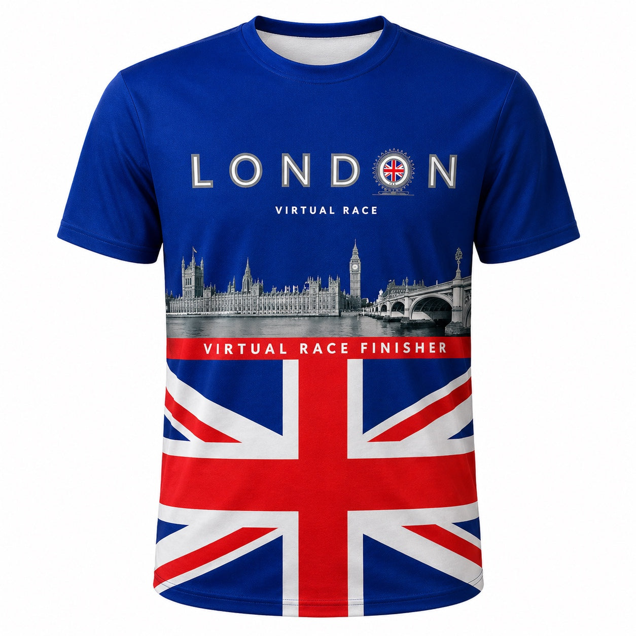 London Virtual Race Finisher T-Shirt single front image