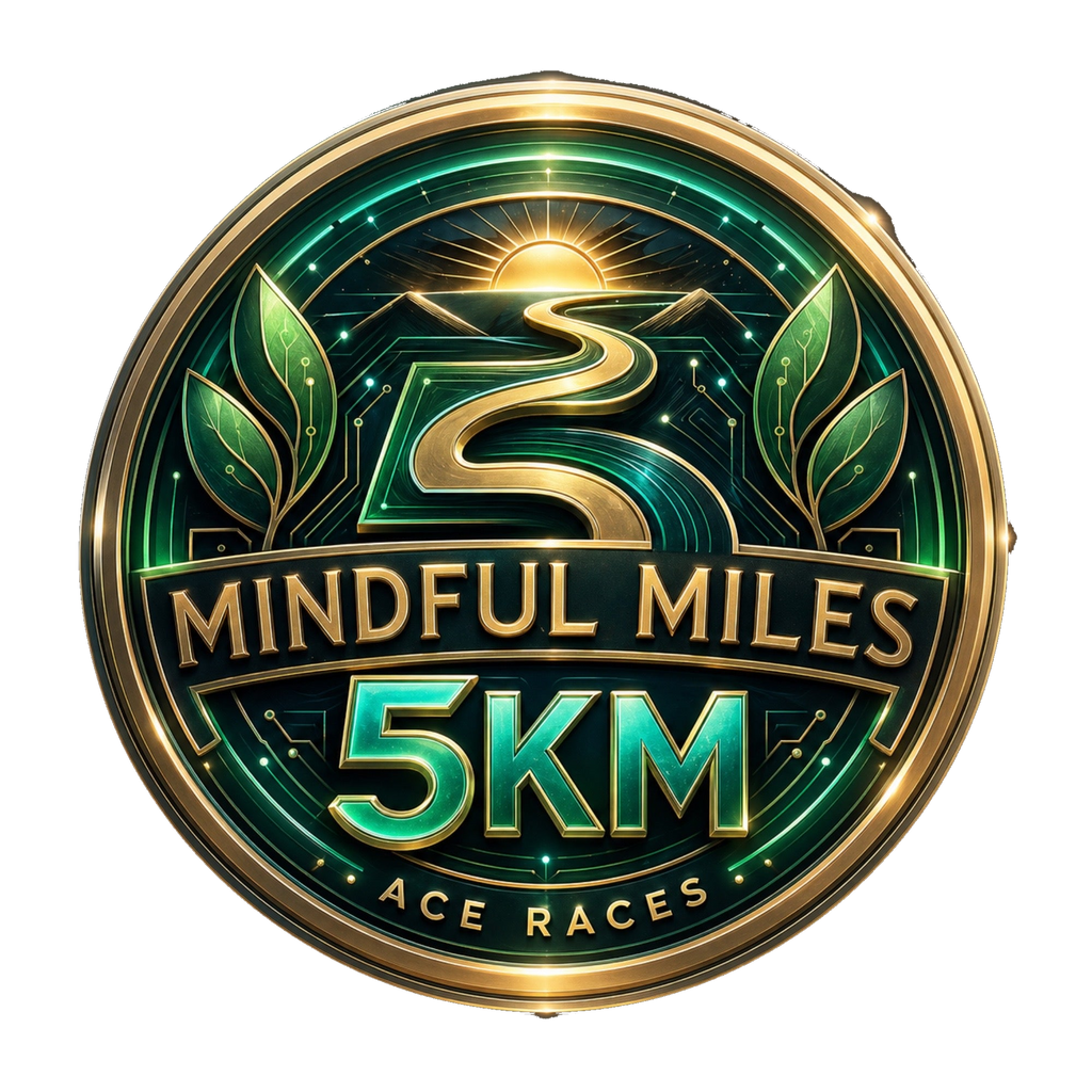 Mindful Miles 5KM transparent digital challenge badge