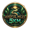 Mindful Miles 5KM transparent digital challenge badge