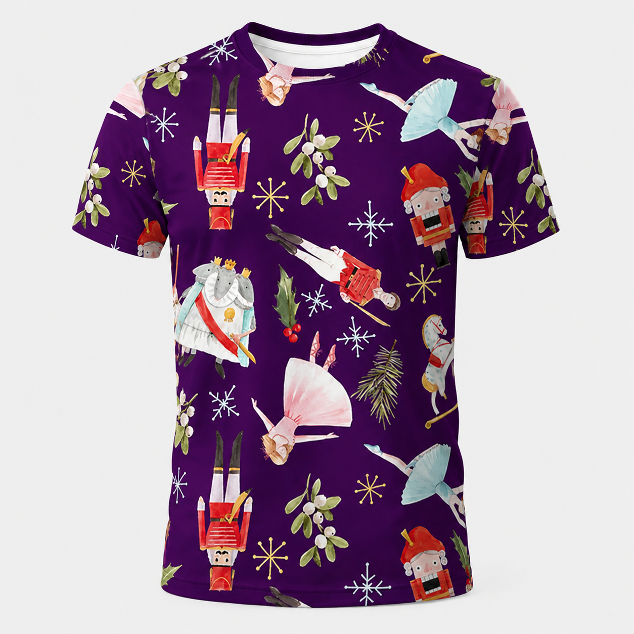 Nutcracker Christmas technical running T-shirt front product image