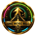 One More Mile 13.1 transparent digital challenge badge