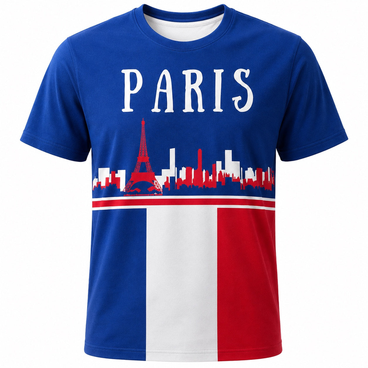 Paris Virtual Race Finisher T-Shirt single front image