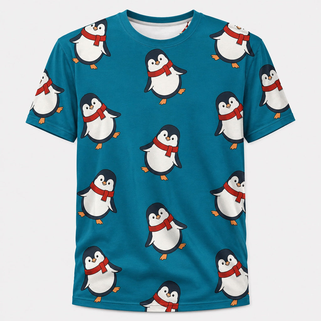 Penguin Christmas Technical T-Shirt - Unisex front product image