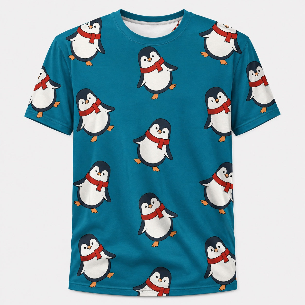 Penguin Christmas Technical T-Shirt - Unisex front product image