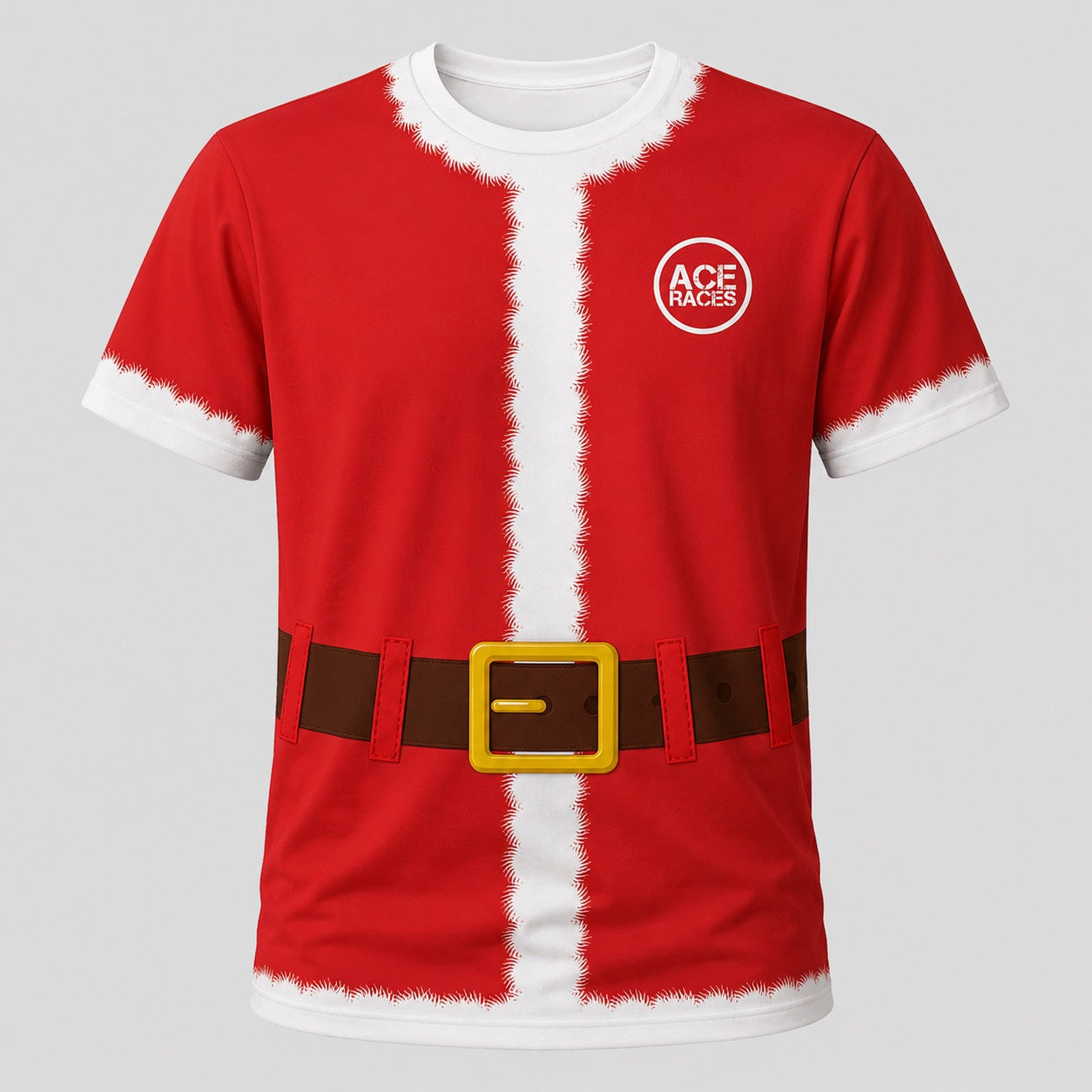 Runderful Santa Christmas Technical T-Shirt - Unisex front product image