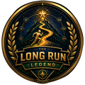 The Long Run Legend Marathon transparent digital challenge badge