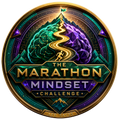 The Marathon Mindset Challenge transparent digital challenge badge