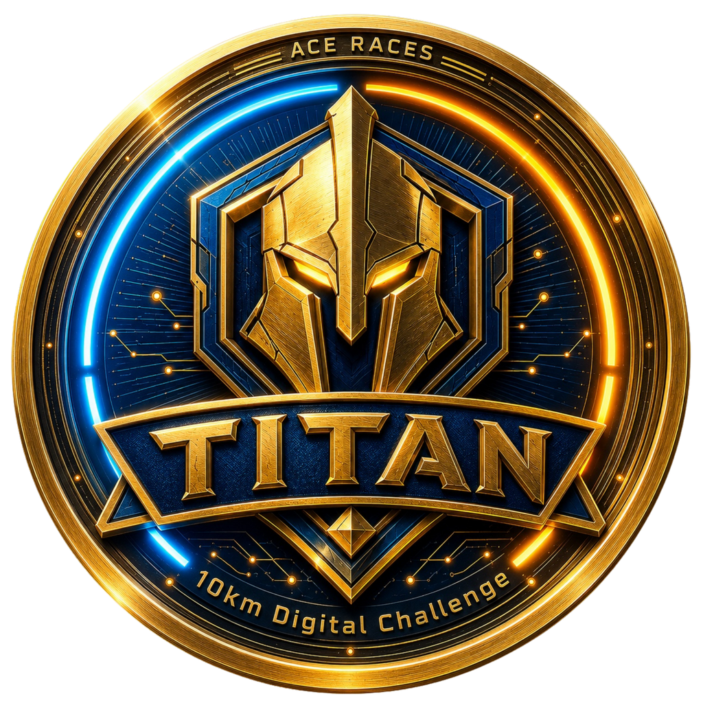Titan 10km transparent digital challenge badge