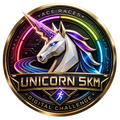 Unicorn 5KM transparent digital challenge badge