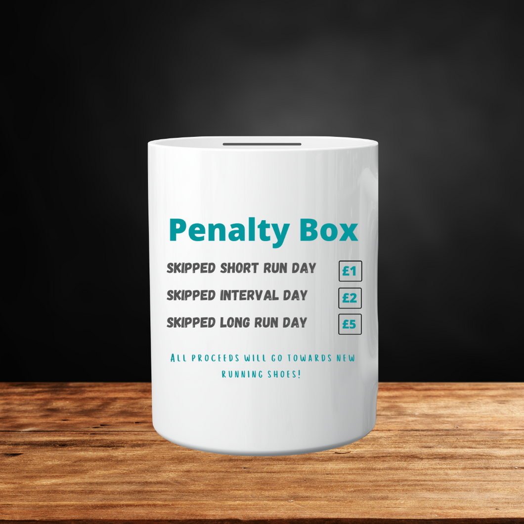 Runner Money Box - Runner Gift - ‘Penalty Box’ Money Box