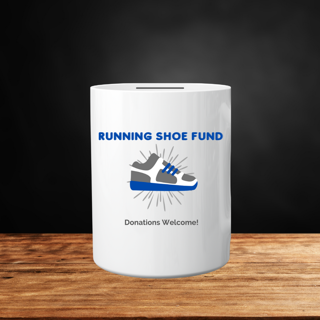 Runner Money Box - Runner Gift - ‘Running Shoe Fund’ Money Box