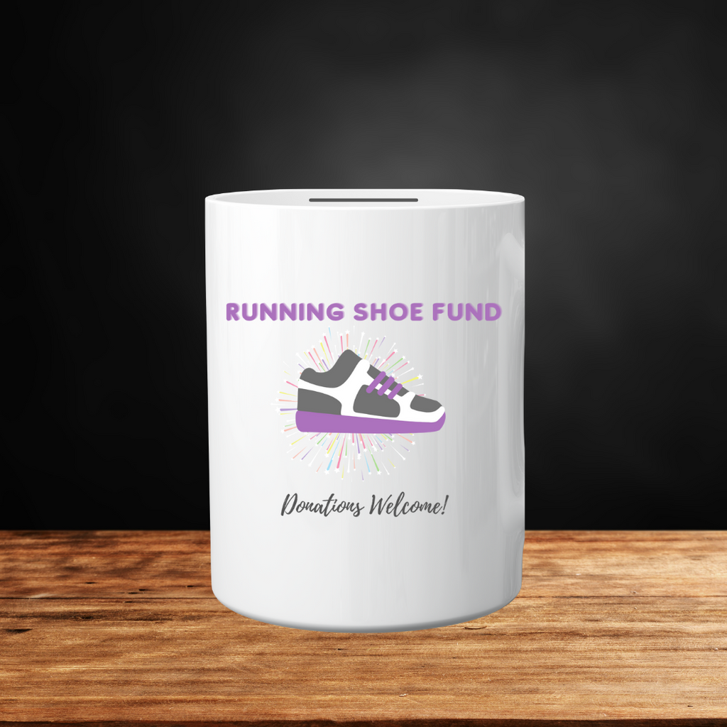 Runner Money Box - Runner Gift - ‘Running Shoe Fund’ Money Box