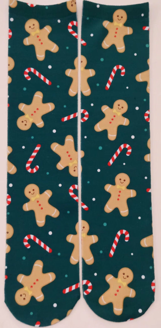 Christmas Gingerbread Active Running Socks