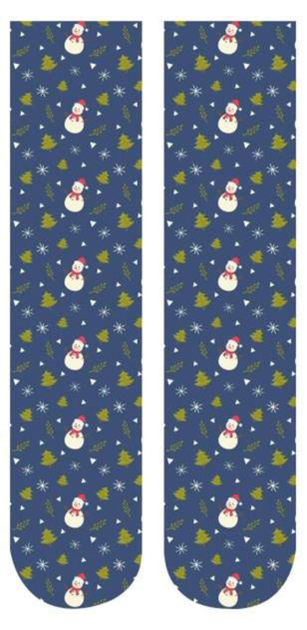 Christmas Snowman Active Running Socks