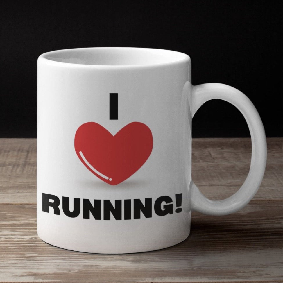 Runner Mug - Runner Gift - I Love Running Mug